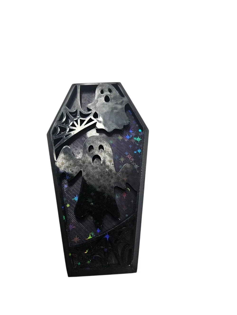 Halloween Ghost Coffin Box - Black